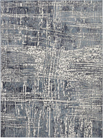Nourison Urban Decor Contemporary Slate/Ivory Area Rug