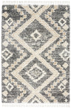 Nourison Scandinavian Shag Contemporary Grey/Ivory Area Rug