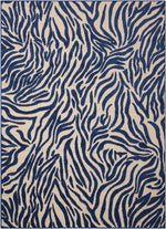 Nourison Aloha Contemporary Navy Area Rug