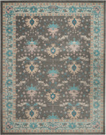 Nourison Tranquil Traditional Grey/Pink Area Rug