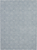 Nourison Urban Chic Contemporary Light Blue Area Rug