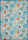 Nourison Sun N` Shade Transitional Ivory/Multi Area Rug