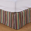 HiEnd Accents Multi-Colored Tammy Striped Bedskirt