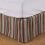 HiEnd Accents Multi-Colored Tammy Striped Bedskirt