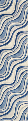Nourison Somerset Contemporary Ivory/Blue Area Rug