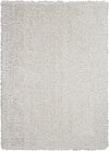Nourison Ultra Plush Shag Contemporary Light Grey Area Rug