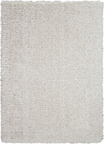 Nourison Ultra Plush Shag Contemporary Light Grey Area Rug