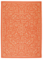 Nourison Home & Garden Transitional Orange Area Rug