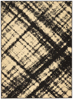 Nourison Grafix Contemporary Cream/Black Area Rug