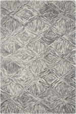 Nourison Linked Contemporary Charcoal Area Rug