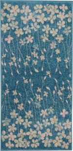 Nourison Tranquil Contemporary Turquoise Area Rug