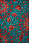 Nourison Suzani s Teal Area Rug