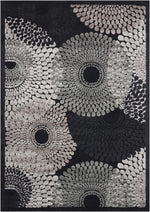 Nourison Graphic Illusions Contemporary Black Area Rug