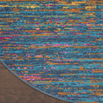 Nourison Passion Contemporary Blue/Multicolor Area Rug