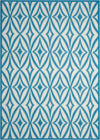 Nourison Sun N` Shade Transitional Azure Area Rug