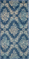 Nourison Tranquil Transitional Navy/Light Blue Area Rug
