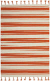 Nourison Rio Vista Contemporary Ivory/Orange Area Rug