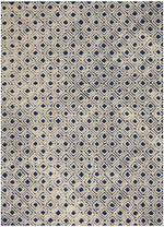 Nourison Modern Deco Transitional Navy/Ivory Area Rug