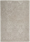 Nourison Damask Transitional Lt Grey Area Rug