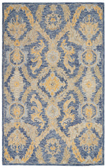 Nourison Azura Transitional Navy Blue Area Rug