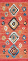 Nourison Tribal Decor Transitional Red Area Rug