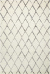 Nourison Tahoe Modern Contemporary Ivory/Grey Area Rug