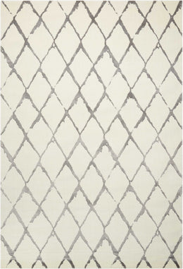 Nourison Tahoe Modern Contemporary Ivory/Grey Area Rug