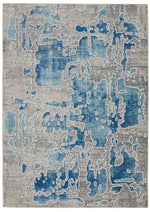 Nourison Entice Contemporary Grey/Blue Area Rug