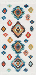 Nourison Tribal Decor Transitional White Area Rug