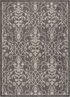 Nourison Garden Party Transitional Charcoal Area Rug