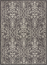 Nourison Garden Party Transitional Charcoal Area Rug