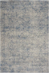 Nourison Grand Expressions Traditional Ivory Blue Area Rug