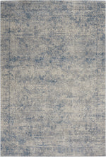 Nourison Grand Expressions Traditional Ivory Blue Area Rug