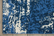 Nourison Tahoe Modern Contemporary Blue/Ivory Area Rug