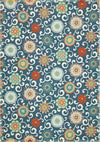 Nourison Sun N` Shade Transitional Blue/Multicolor Area Rug