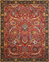 Nourison Rhapsody Transitional Red Area Rug