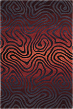 Nourison Contour Contemporary Sangria Area Rug