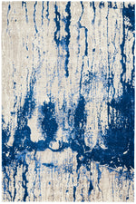 Nourison Twilight Contemporary Ivory Blue Area Rug