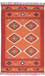 Nourison Baja Transitional Orange/Red Area Rug