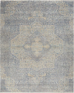 Nourison Silken Weave s Blue/Grey Area Rug