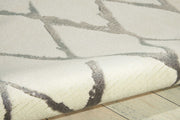 Nourison Tahoe Modern Contemporary Ivory/Grey Area Rug
