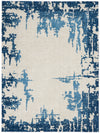 Nourison Imprints Contemporary Ivory/Blue Area Rug
