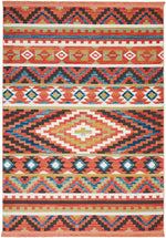 Nourison Tribal Decor Transitional Orange Area Rug