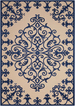 Nourison Aloha Transitional Navy Area Rug