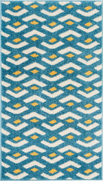 Nourison Harper Contemporary Blue Area Rug