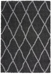 Nourison Shangri-La Contemporary Charcoal/Light Grey Area Rug