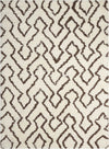 Nourison Galway Contemporary Ivory/Chocolate Area Rug