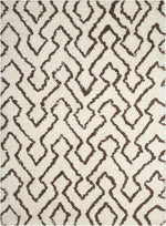 Nourison Galway Contemporary Ivory/Chocolate Area Rug