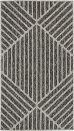 Nourison Palamos Contemporary Dark Grey Area Rug