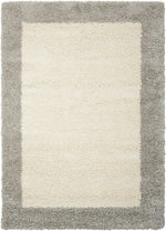 Nourison Amore Contemporary Ivory/Silver Area Rug